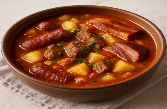 Бограч з копченостями